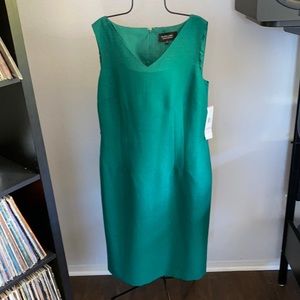 New- Green midi black label dress, size 10